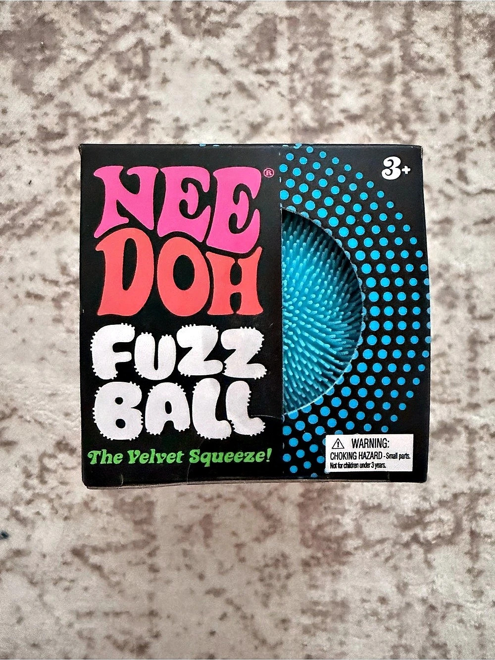 NeeDoh Fuzz Ball Sensory Toy Blue
